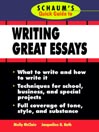 Schaum's Quick Guide to Essay Writing By Molly McClain